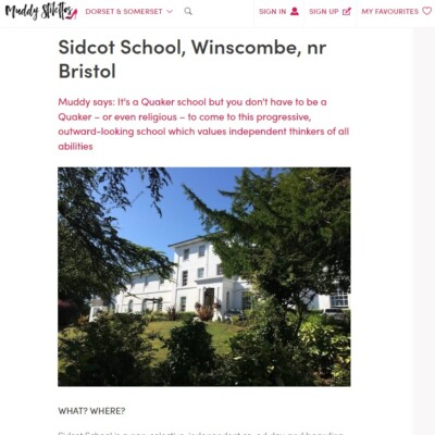 Sidcot school media - muddy stiletts