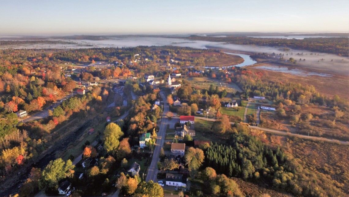 Washington Academy internátní školy kampus dron