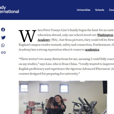 Washington Academy media